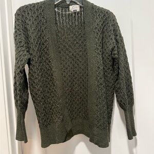 Universal Thread Dark Green Open-Front Cardigan